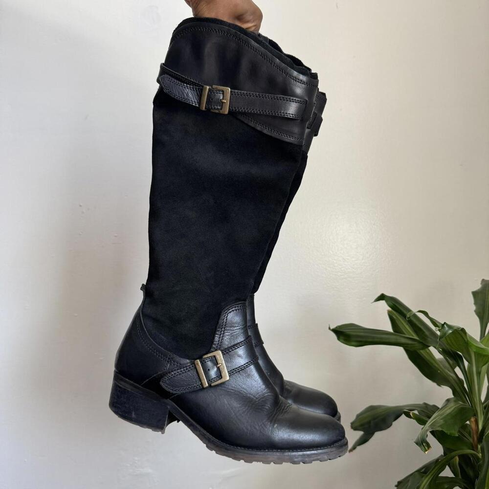 Vintage Mixed Media grunge‎ Boots // Made in Italy EU 39 US 8